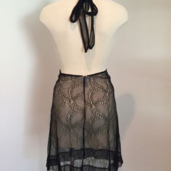 BRAND NEW $148 BEACH BUNNY SHEER DELIGHT HALTER ALL SIZES COVER UP DRESS - Picture 5 of 5